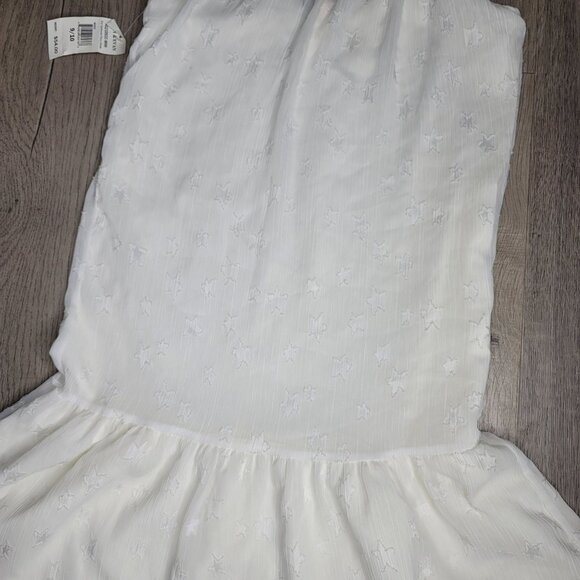 Andy & Evan NWT White Star Gathered Flowy Girls forth of july USA Dress sz 9/10 - Picture 2 of 7